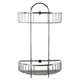 ALFI AB9534 Polished Chrome Wall Mounted Double Basket Shower Shelf Accessory