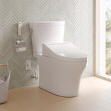 TOTO MW4483084CEMFGN#01 WASHLET+ Aquia IV Arc Two-Piece Elongated Dual Flush Toilet with C5 Bidet Seat