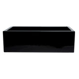 ALFI Brand AB3318HS-BG Black Gloss 33" x 18" Reversible Fireclay Farm Sink