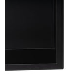 ALFI Brand 24 x 12 Black Matte Stainless Steel Horizontal Single Shelf Bath Shower Niche