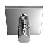 TOTO TBV02405U#CP Square Thermostatic Mixing Valve with One-Function Shower Trim, Polished Chrome