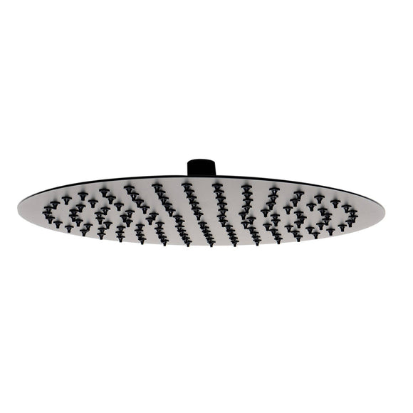 ALFI Brand RAIN12R-BM Matte Black Stainless Steel 12" Round Ultra-Thin Rain Shower Head