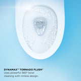 TOTO CWT4474047CMFGA#MS Washlet+ RP Wall-Hung D-Shape Toilet with RX Bidet Seat and DuoFit In-Wall Tank System