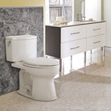 TOTO CST453CEFG#11 Drake II Two-Piece Round 1.28 GPF Toilet with CEFIONTECT, Colonial White