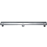 ALFI Brand ABLD36A 36" Modern Stainless Steel Linear Shower Drain without Cover