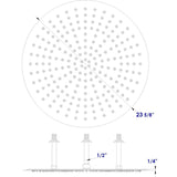 ALFI RAIN24R-BSS 24" Round Brushed Stainless Steel Ultra Thin Rain Shower Head