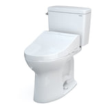 TOTO MW7763084CSFG#01 Drake Washlet+ Two-Piece 1.6 GPF Universal Height Tornado Flush Toilet with C5 Bidet Seat