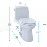 TOTO MS854114#03 Ultimate One-Piece Elongated 1.6 GPF Toilet, Bone