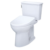 TOTO MW7864726CEFG.10#01 Drake Transitional Two-Piece Elongated Universal Height Toilet with S7 Bidet Seat