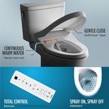 TOTO SW3036R#01 Washlet K300 Bidet Toilet Seat with Water Heating, Premist and Wand Cleaning