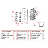 ALFI AB4001-PC Polished Chrome Concealed 3-Way Thermostatic Shower Mixer