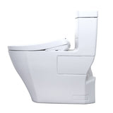 TOTO MW6264726CEFGA#01 WASHLET+ Aimes One-Piece Toilet with Auto Flush S7 Bidet Seat, Cotton White