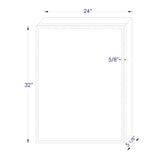 ALFI Brand ABMC2432 24" x 32" Single Door LED Light Medicine Cabinet