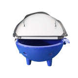 ALFI Dark Blue FireHotTub The Round Fire Burning Portable Outdoor Hot Bath Tub