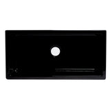 ALFI AB3618HS-BG 36" Black Gloss Reversible Smooth / Fluted Fireclay Farm Sink