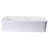 ALFI AB512-W White 32" Double Bowl Apron Fireclay Farmhouse Sink