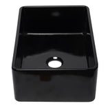 ALFI AB3020SB-BG 30 inch Black Reversible Single Fireclay Farmhouse Kitchen Sink