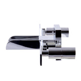 ALFI AB1796-PC Polished Chrome Widespread Wall Mounted Modern Waterfall Faucet