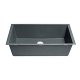 ALFI Brand AB3322UM-T Titanium 33" Undermount Granite Composite Kitchen Sink