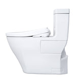 TOTO MW6244726CEFG#01 WASHLET+ Legato One-Piece Toilet and WASHLET S7 Bidet Seat, Cotton White