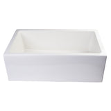 ALFI AB3018SB-B 30" Biscuit Smooth Apron Wall Fireclay Single Bowl Farm Sink