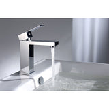 ALFI Brand AB1229-PC Polished Chrome Square Single Lever Bathroom Faucet