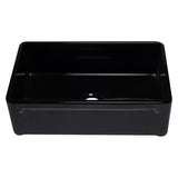 ALFI AB3320SB-BG 33 inch Black Reversible Single Fireclay Farmhouse Kitchen Sink