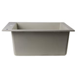 ALFI AB2420DI-B Biscuit 24" Drop-In Single Bowl Granite Composite Kitchen Sink