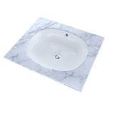 TOTO LT483G#01 Maris Oval Undermount Bathroom Sink with CEFIONTECT, Cotton White