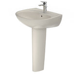 TOTO LPT241G#12 Supreme Oval Pedestal Bathroom Sink for Single Hole Faucets, Sedona Beige