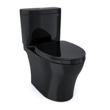 TOTO MS446124CEMFN#51 Aquia IV Two-Piece Dual Flush Toilet, WASHLET+ Ready, Ebony