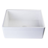 ALFI AB505-W White 26" Contemporary Smooth Apron Fireclay Farmhouse Kitchen Sink