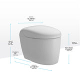 TOTO MS8341CUMFG#01 NEOREST RS Dual Flush Toilet with Integrated Bidet Seat, Cotton White