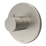 TOTO TBV01102U#BN Round Three-Way Diverter Trim with Off, Brushed Nickel