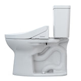 TOTO MW7763074CEG#01 Drake Washlet+ Two-Piece 1.28 GPF Tornado Flush Toilet with C2 Bidet Seat