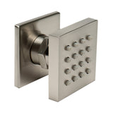 ALFI Brand AB3820-BN Brushed Nickel 2" Square Adjustable Shower Body Spray