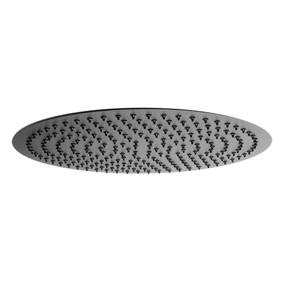 ALFI Brand RAIN16R-BM Matte Black Stainless Steel 16" Round Ultra-Thin Rain Shower Head