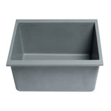 ALFI Brand AB1720UM-T Titanium 17" Undermount Granite Comp Kitchen Prep Sink