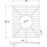 ALFI ABGR3618S Stainless Steel Kitchen Sink Grid for small side of AB3618DB. AB3618ARCH