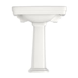 TOTO LPT530.8N#11 Promenade 27-1/2" x 22-1/4" Pedestal Bathroom Sink for 8" Center Faucets, Colonial White