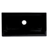 ALFI Brand AB3318HS-BG Black Gloss 33" x 18" Reversible Fireclay Farm Sink