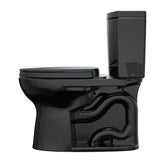 TOTO MS454124CUF#51 Drake II 1G Two-Piece Toilet with SS124 SoftClose Seat, Washlet+ Ready, Ebony Black