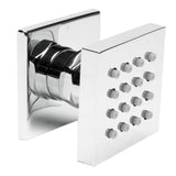 ALFI Brand AB3820-PC Polished Chrome 2" Square Adjustable Shower Body Spray