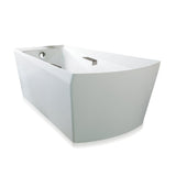 TOTO ABF964N#01DCP Acrylic Soiree Freestanding Soaker Bathtub - Cotton CP Grab Bars