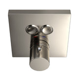 TOTO TBV02406U#PN Square Thermostatic Mixing Valve with 2-Function Shower Trim, Polished Nickel