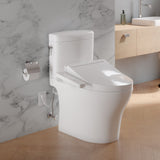 TOTO MW4363074CEMFGN#01 Aquia IV Cube Two-Piece Elongated Dual Flush Toilet with C2 Bidet Seat