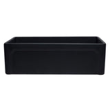 ALFI AB3320SB-BM 33 inch Black Reversible Single Fireclay Farmhouse Kitchen Sink