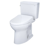 TOTO MW7764736CSFGA#01 Drake WASHLET+ Two-Piece Toilet and S7A Bidet Seat with Auto Flush, Cotton White