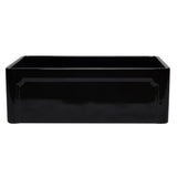 ALFI AB3020SB-BG 30 inch Black Reversible Single Fireclay Farmhouse Kitchen Sink