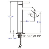 ALFI Brand AB1023-BN Tall Brushed Nickel Single Lever Bathroom Faucet